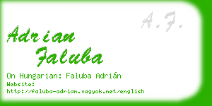 adrian faluba business card