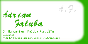 adrian faluba business card